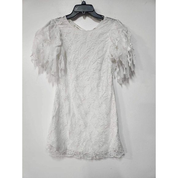 Free People Songbird Mini Dress White Size S. A40 - Picture 6 of 9